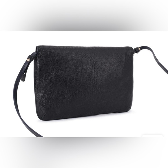 Smythson | Pebbled Leather Flap Messenger Bag in Black | Handmade in Italy - Picture 3 of 7